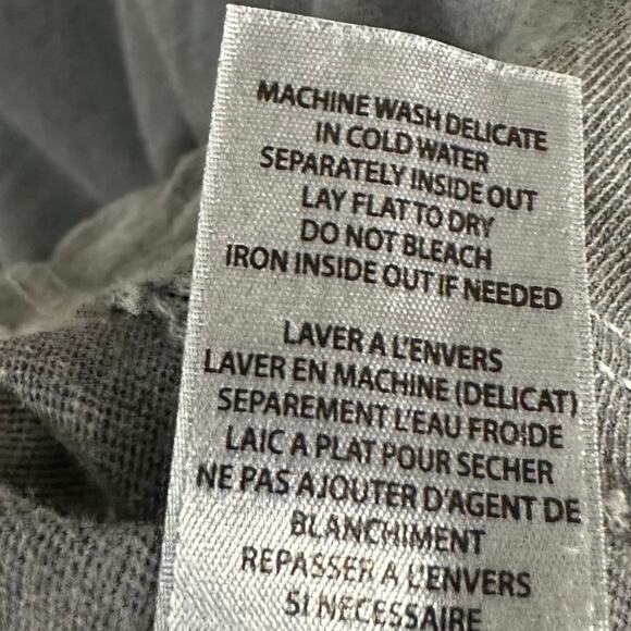 n:Philanthropy Small Gray Distressed Shirt Dress Ripped Morrison Knot Athleisure - Picture 13 of 14